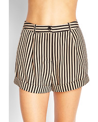 Forever 21 Striped High Waist Shorts