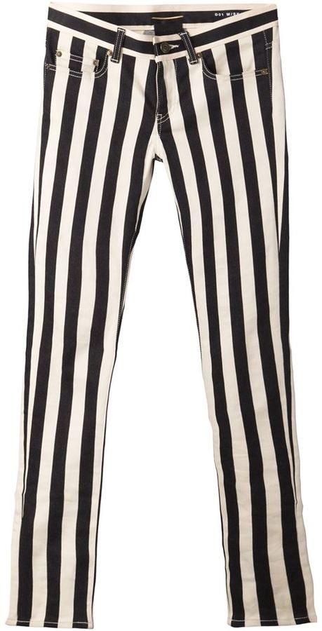 build up Atlas Scarp Saint Laurent Striped Skinny Jeans, $650 | farfetch.com | Lookastic