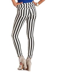 Charlotte Russe Vertical Stripe Skinny Jean