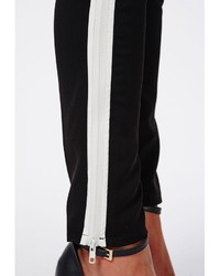 Textured Stripe Cigarette Trousers  Fashion World