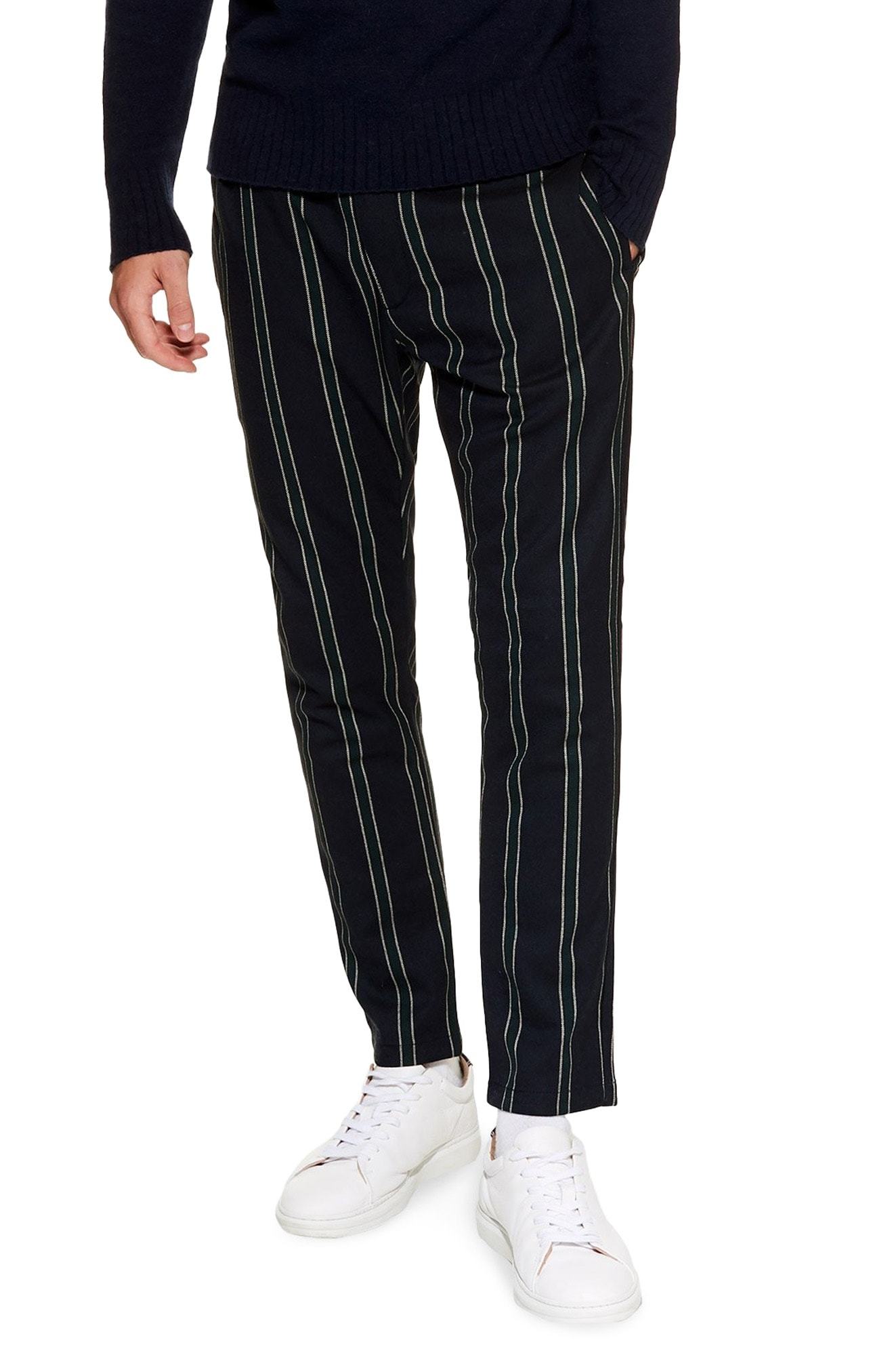 Buy OKANE Mens Regular Fit Cotton Polyester Black Striped Jogger Pants  Online In India At Discounted Prices