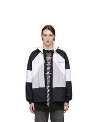 Vetements Black And White Cotton Track Jacket