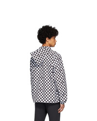 Axel Arigato Black And White Grid Windbreaker Jacket