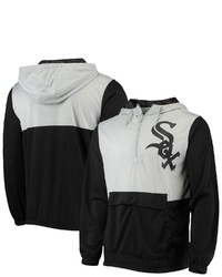 STITCHES Blackgray Chicago White Sox Anorak Hoodie Half Zip Jacket At Nordstrom