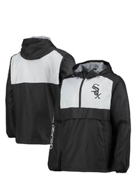 G-III SPORTS BY CARL BANKS Blackgray Chicago White Sox Lineman Half Zip Hoodie Jacket At Nordstrom