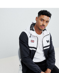 Good For Nothing Windbreaker Jacket In Black With Contrasting White Panel To Asos