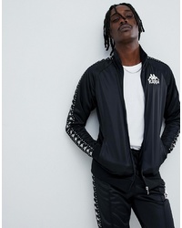 Kappa Track Jacket With Logo Taping In Black