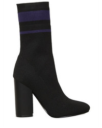 100mm Hailey Logo Knit Sock Ankle Boots