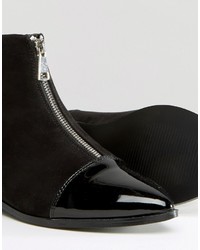 Asos Albie Wide Fit Pointed Ankle Boots