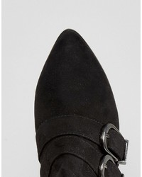 Asos Anglify Wide Fit Pointed Ankle Boots