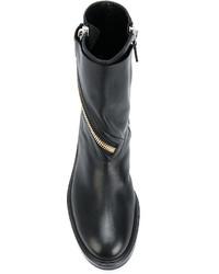 Casadei Asymmetric Zip Ankle Boots