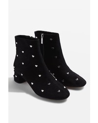 Topshop Bee Heart Stud Ankle Boots