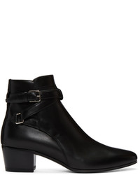 Saint Laurent Black Blake Jodhpur Boots