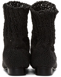 Bless Black Eram Knit Boots