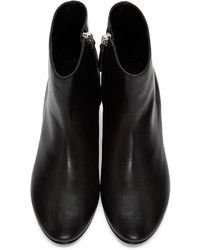 Alexander McQueen Black Skull Ankle Boots
