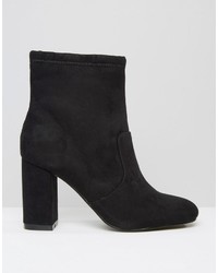 London Rebel Calf Heeled Ankle Boots