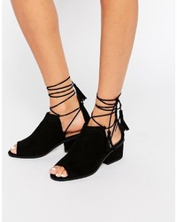 Asos Collection Romeo Tie Leg Ankle Boots