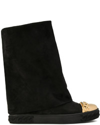 Casadei Contrast Toe Chaucer Boots