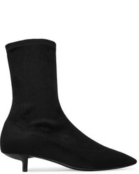 Stella McCartney Faux Stretch Suede Sock Boots Black