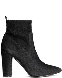 H&M Glittery Ankle Boots