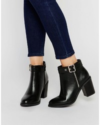 Miss KG Janelle Buckle Heeled Ankle Boots