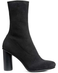 H&M Knit Form Stitched Ankle Boots