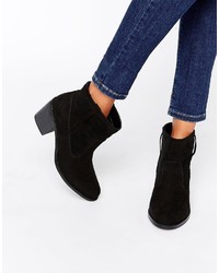 London Rebel Pull On Ankle Boots