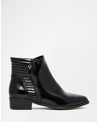 Vero Moda Quilted Patent Ankle Boots