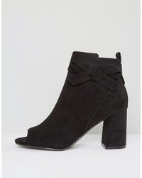 Asos Reunion Bow Ankle Boots