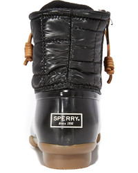 Sperry Saltwater Shiny Quilted Booties