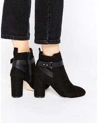 Miss KG Sketch Black Heeled Ankle Boots
