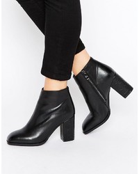 Daisy Street Square Toe Heeled Ankle Boots