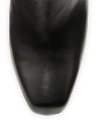 Donna Karan Suede Leather High Heel Bootie Black