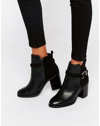 Miss KG Swift Buckle Strap Heeled Ankle Boots