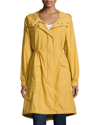 Eileen Fisher Hooded Long Anorak Jacket Petite