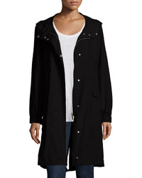 Eileen Fisher Hooded Long Anorak Jacket Petite
