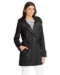 Vince Camuto Lightweight Parka Anorak With Tie Waist And Hood