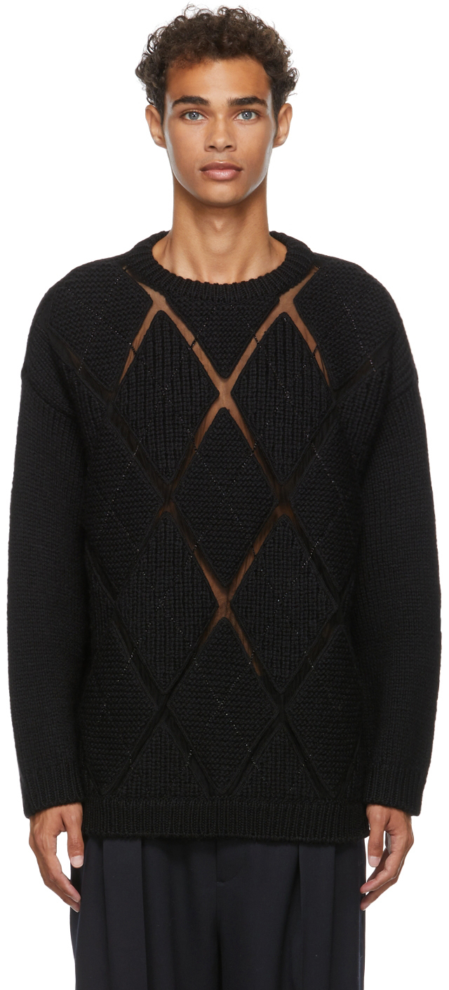 Valentino Argyle Sweater, $2,550 | SSENSE | Lookastic
