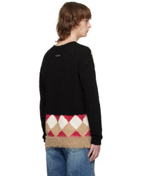 Andersson Bell Black Argyle Sweater