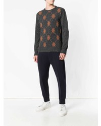 Eleventy Cashmere Argyle Pattern Sweater