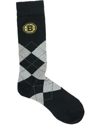 For Bare Feet Boston Bruins Argyle Dress Socks