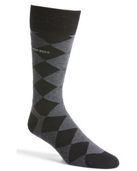 BOSS Rs Design Argyle Crew Socks