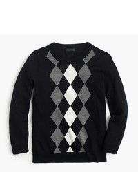 Black Argyle Sweater