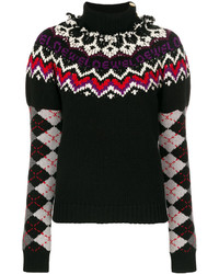 Loewe Argyle Sleeves Sweater