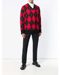 Alexander McQueen Argyle Knit Sweater