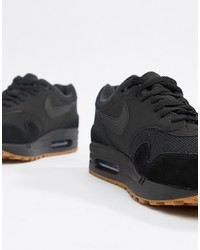 Nike Air Max 1 Trainers In Black Ah8145 007