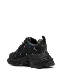 Balenciaga All Over Logo Triple S Sneakers