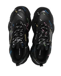 Balenciaga All Over Logo Triple S Sneakers