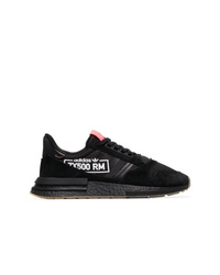 adidas Black And Bluebird Zx 500 Rm Sneakers