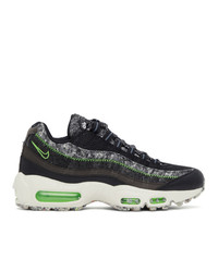 Nike Black And Green Air Max 95 Sneakers